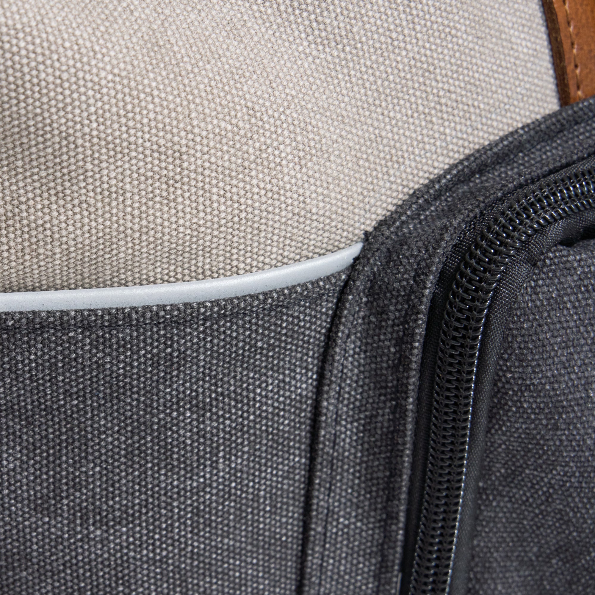 Dallas Two-tone Premium Canvas and Leather Weekend Bag - Woodstock Leather