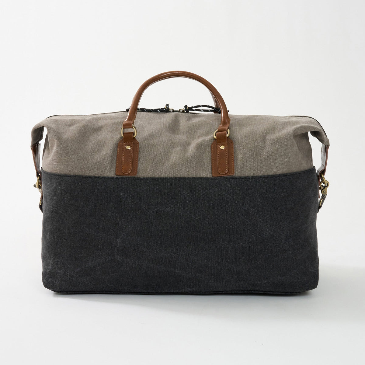 Dallas Two-tone Premium Canvas and Leather Weekend Bag - Woodstock Leather