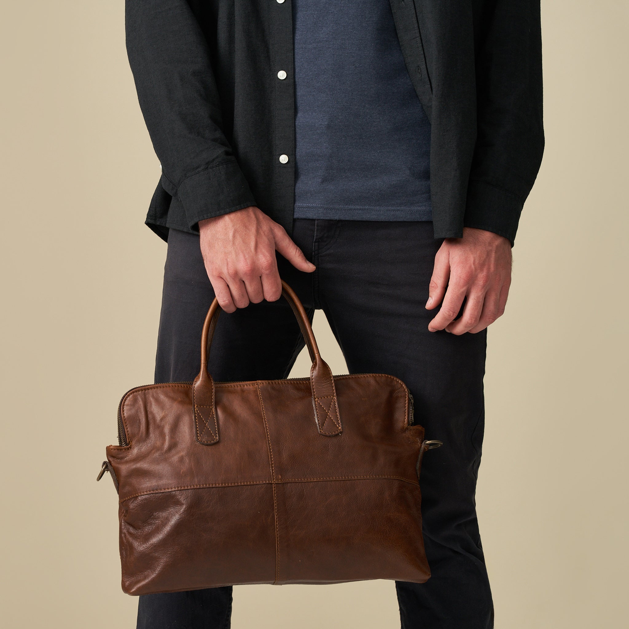 Emerson Luxury Laptop Bag - Woodstock Leather