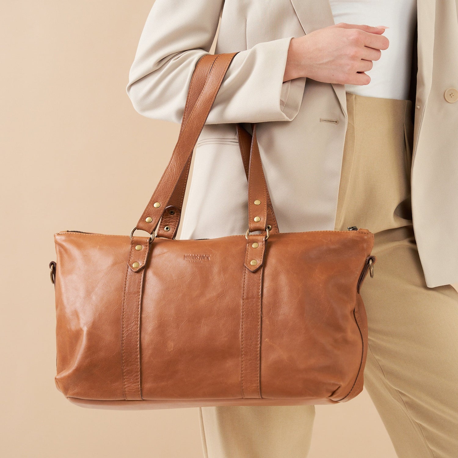 Freya Shoulder Handbag with Sling - Woodstock Leather