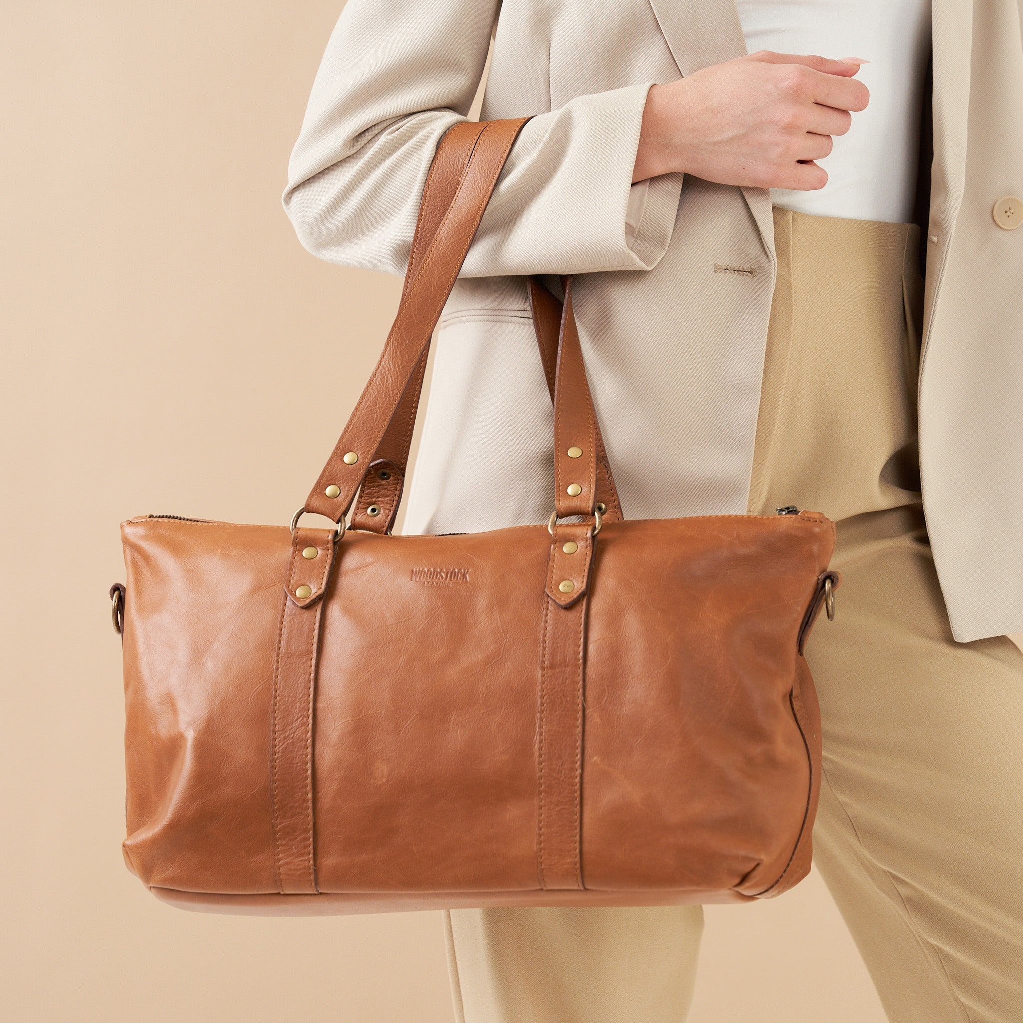 Freya Shoulder Handbag with Sling - Woodstock Leather