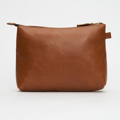 Harper Large Cosmetic and Toiletry Bag - Woodstock Leather
