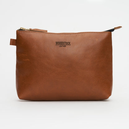 Harper Large Cosmetic and Toiletry Bag - Woodstock Leather