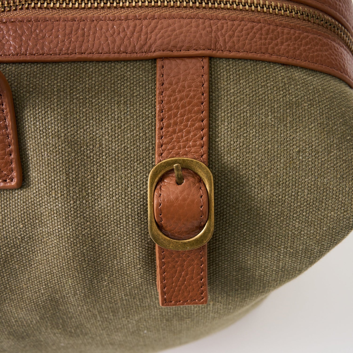 Hudson Canvas and Leather Weekender Bag - Woodstock Leather