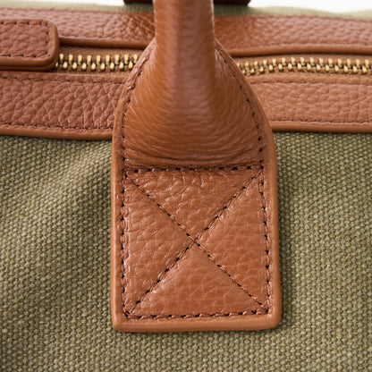 Hudson Canvas and Leather Weekender Bag - Woodstock Leather