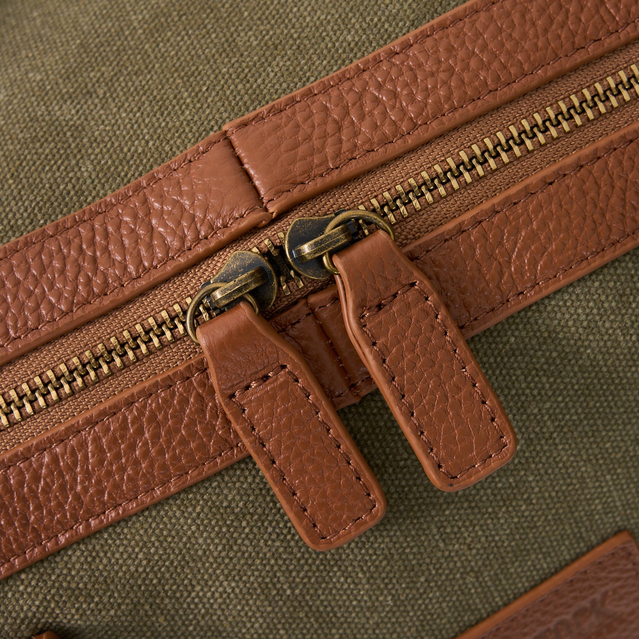 Hudson Canvas and Leather Weekender Bag - Woodstock Leather