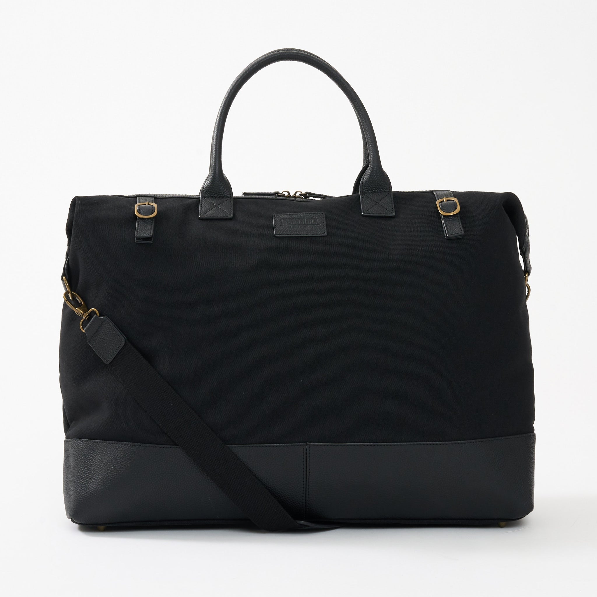 Hudson Canvas and Leather Weekender Bag - Woodstock Leather
