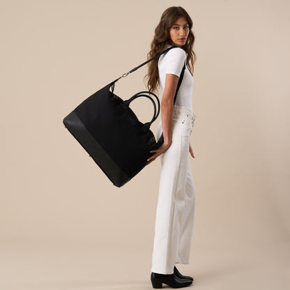 Hudson Canvas and Leather Weekender Bag - Woodstock Leather