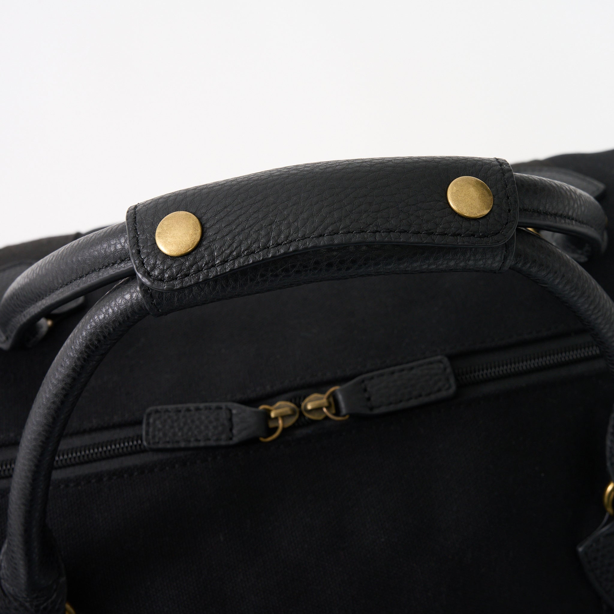 Kingsley Double Layer Canvas and Leather Duffel with Shoe Compartment - Woodstock Leather