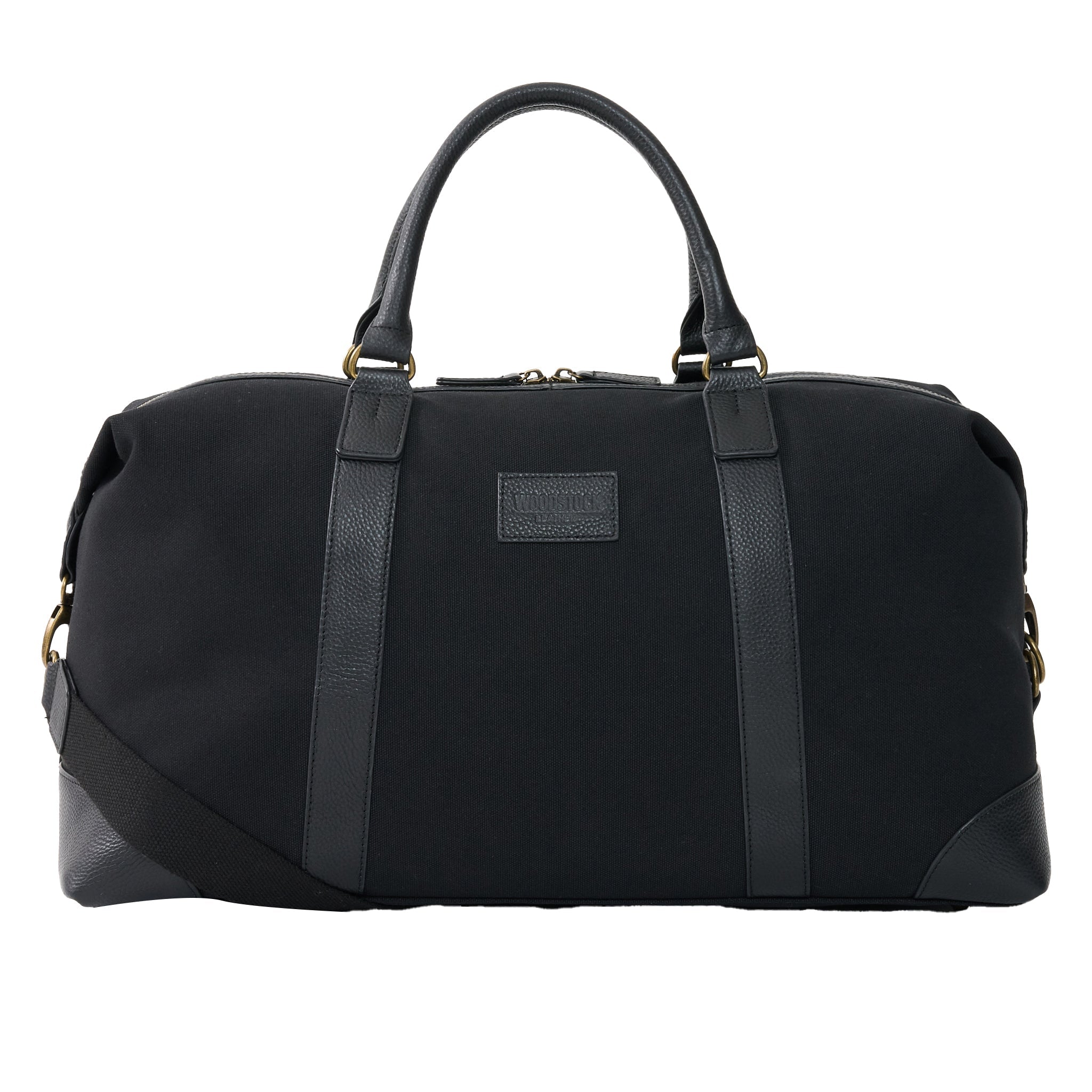 Oxford Leather and Canvas Duffel Bag - Woodstock Leather