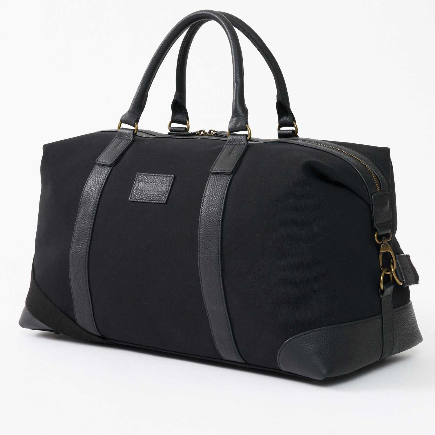 Oxford Leather and Canvas Duffel Bag - Woodstock Leather