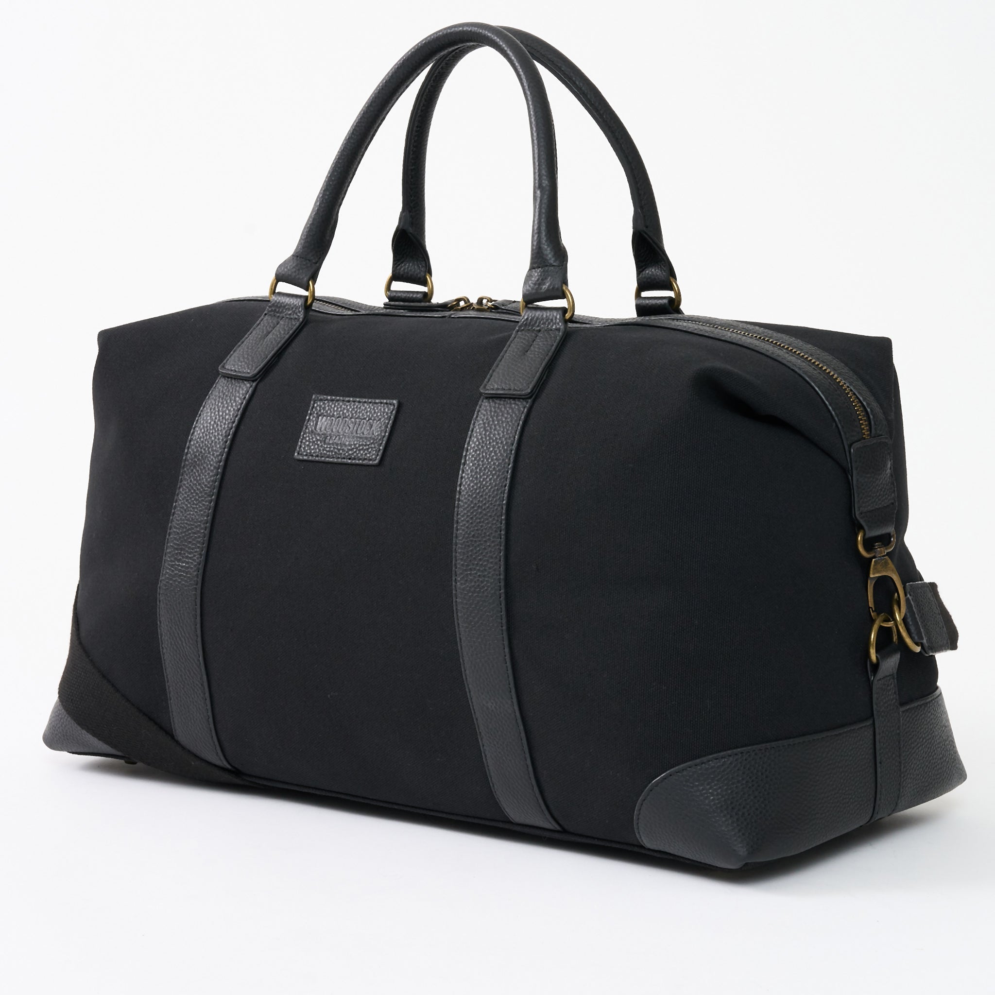 Oxford Leather and Canvas Duffel Bag - Woodstock Leather