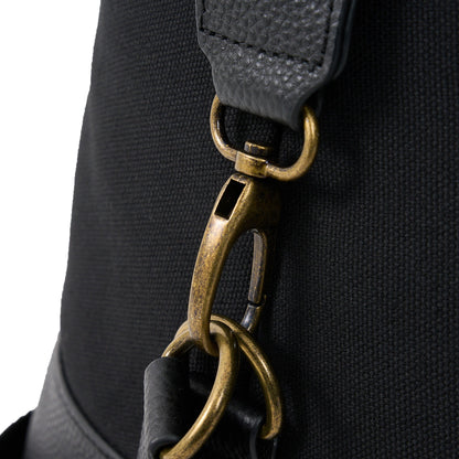 Oxford Leather and Canvas Duffel Bag - Woodstock Leather