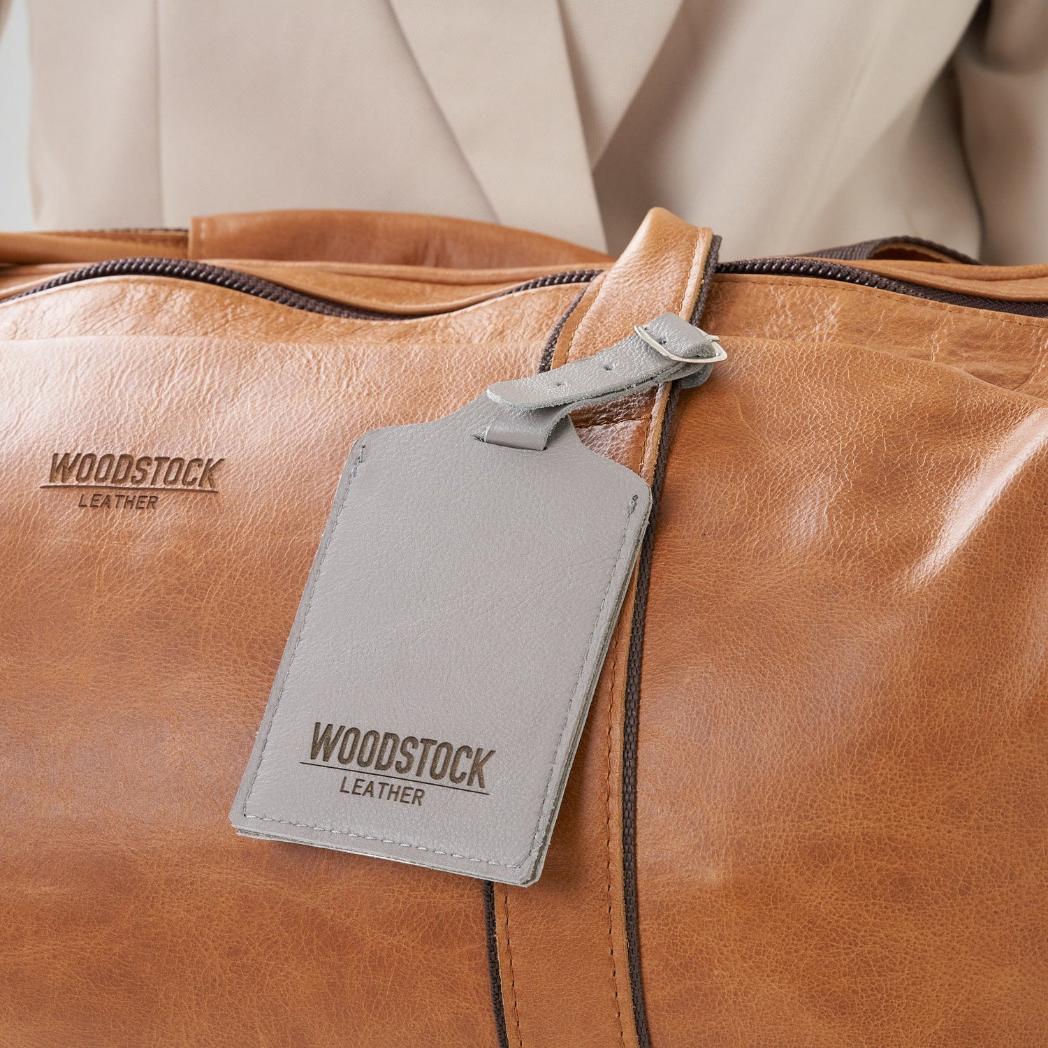 Pack of 2 McKenzie Luggage Tag - Woodstock Leather