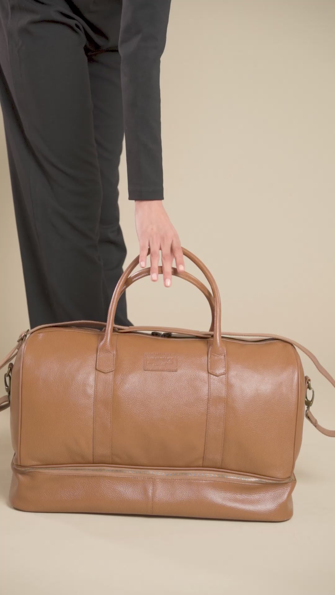 Sterling Double-Layered Weekend Bag With Shoe Compartment