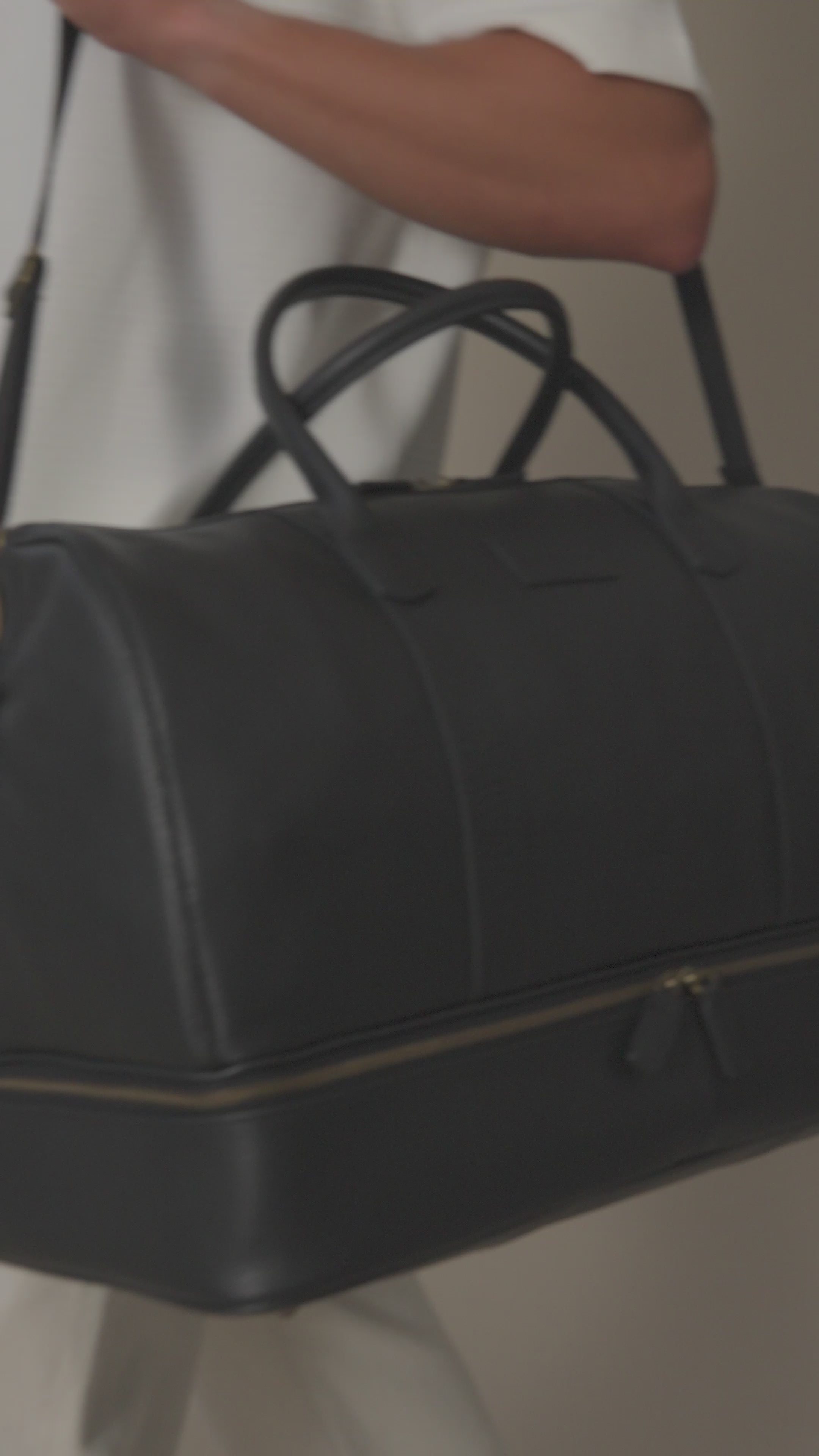 Sterling Double-Layered Weekend Bag With Shoe Compartment