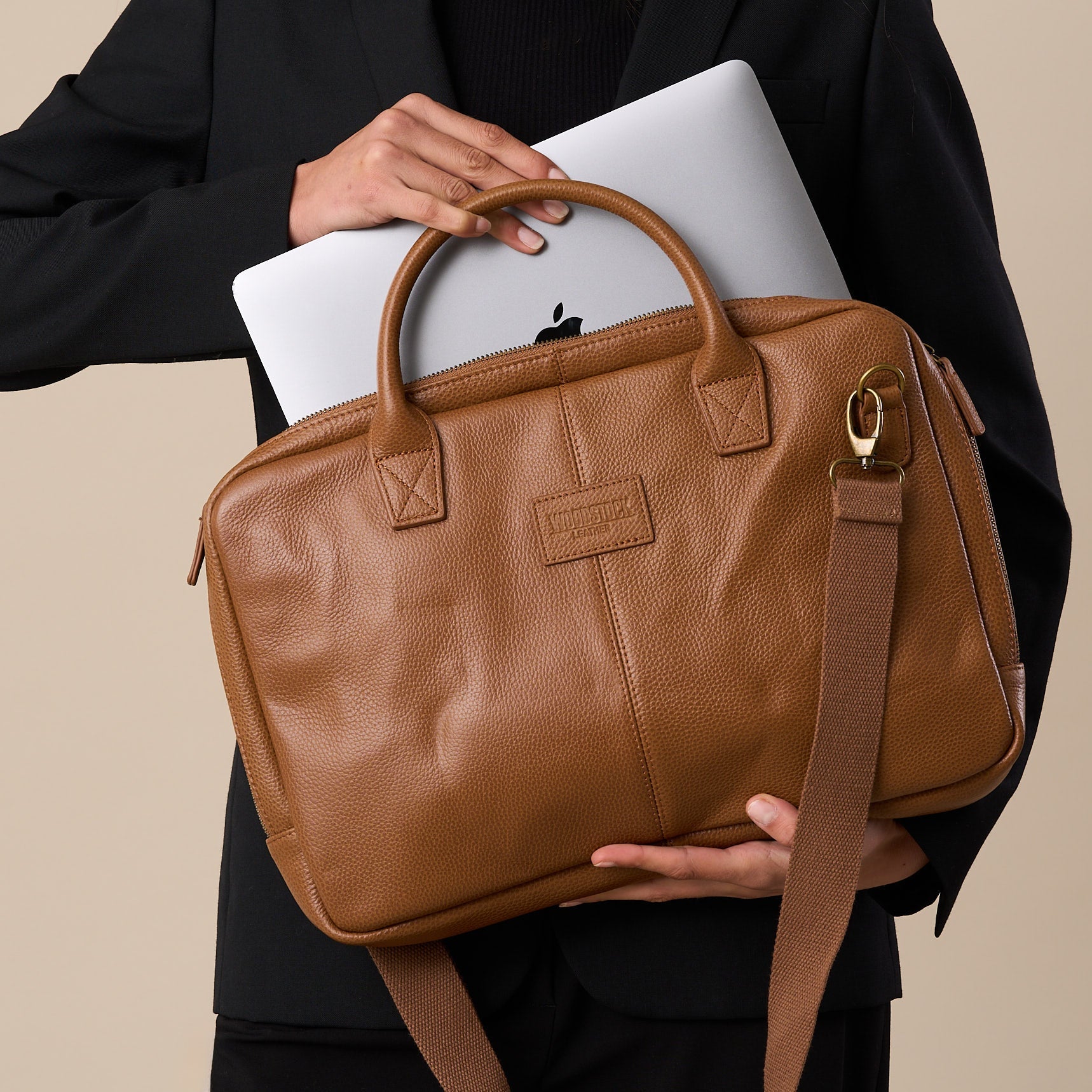 Soho Leather Laptop Bag - Woodstock Leather