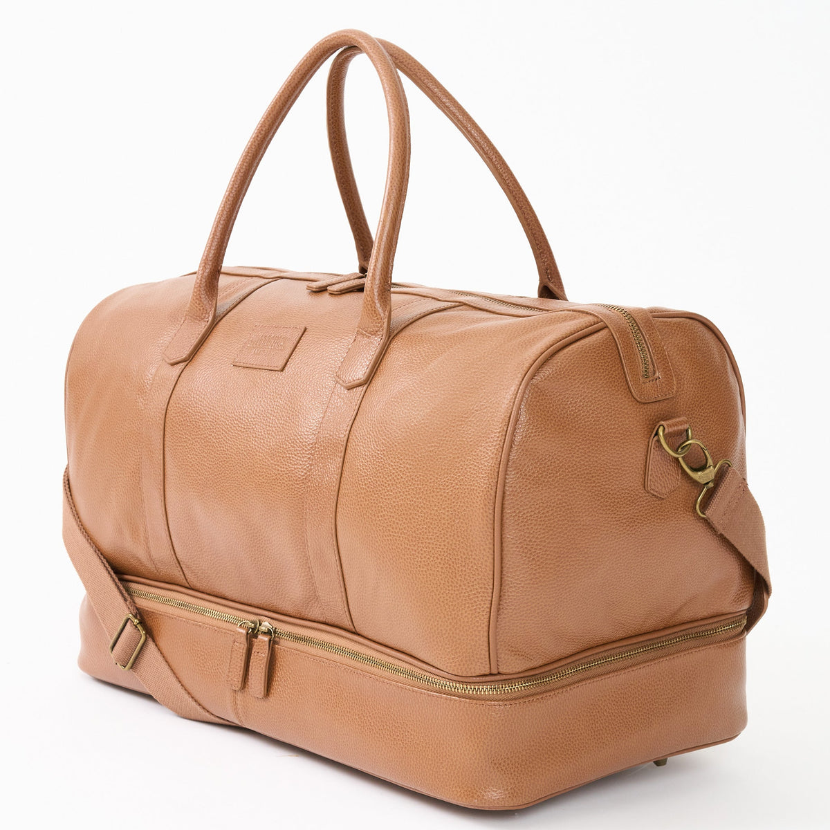Sterling Double-Layered Weekend Bag With Shoe Compartment - Woodstock Leather