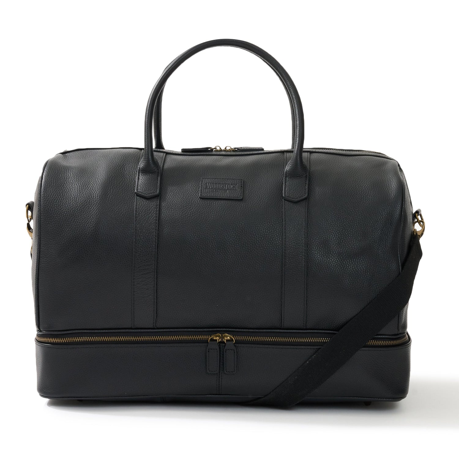 Sterling Double-Layered Weekend Bag With Shoe Compartment - Woodstock Leather