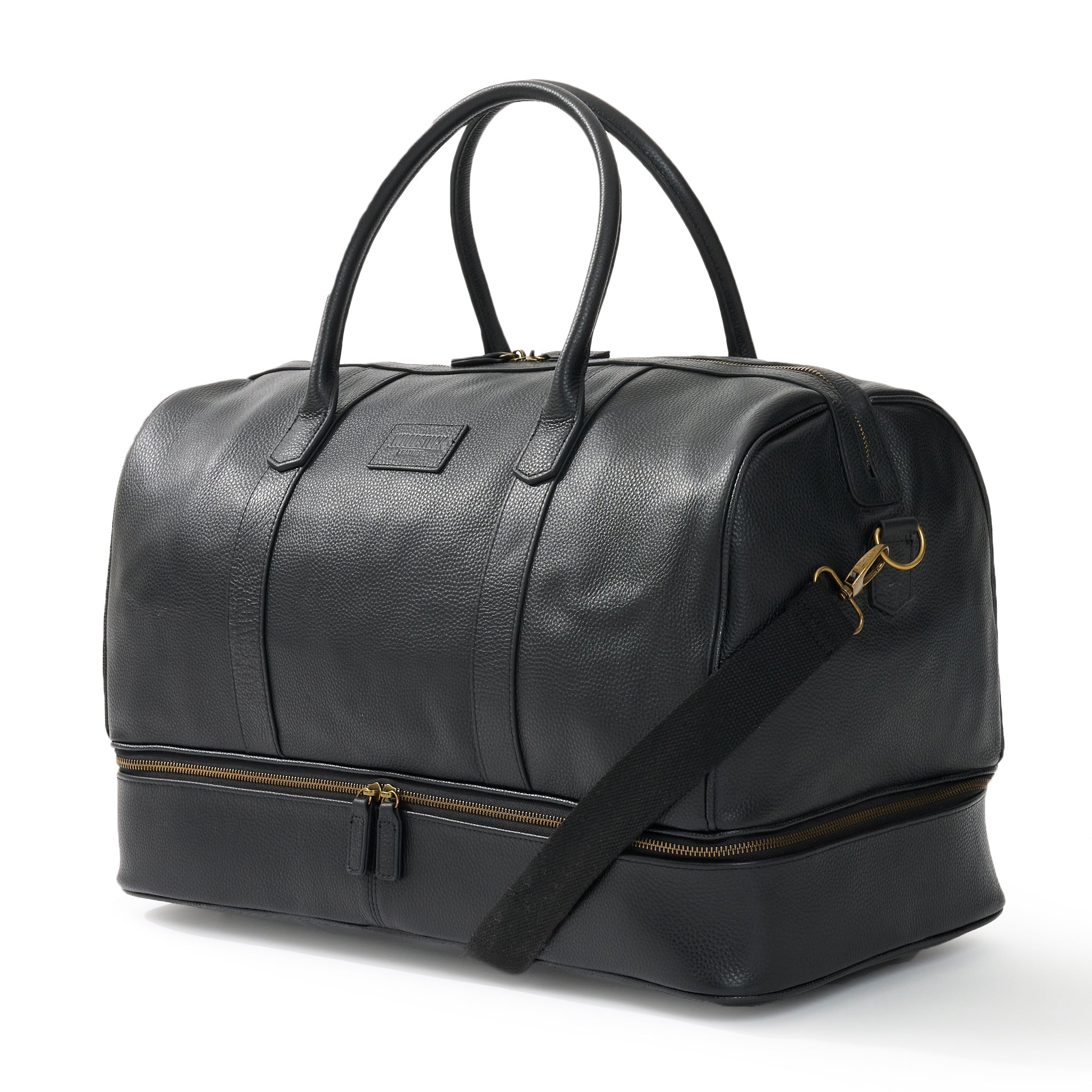 Sterling Double-Layered Weekend Bag With Shoe Compartment - Woodstock Leather