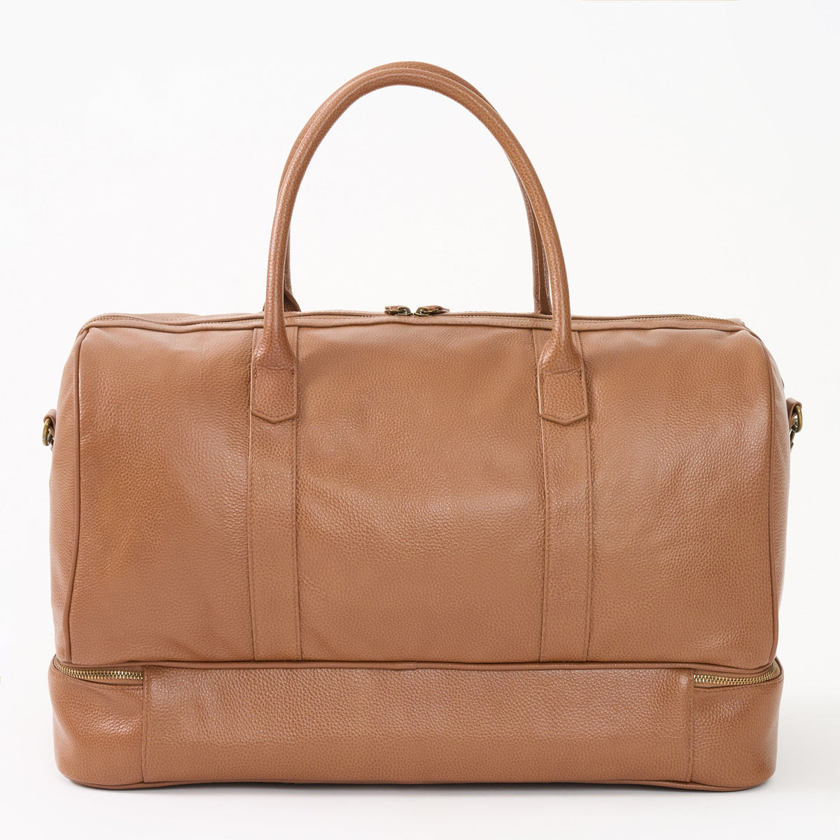 Sterling Double-Layered Weekend Bag With Shoe Compartment - Woodstock Leather