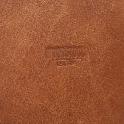 Branding on 15&quot; Genuine Leather Laptop Bag - Pecan | Woodstock Leather 