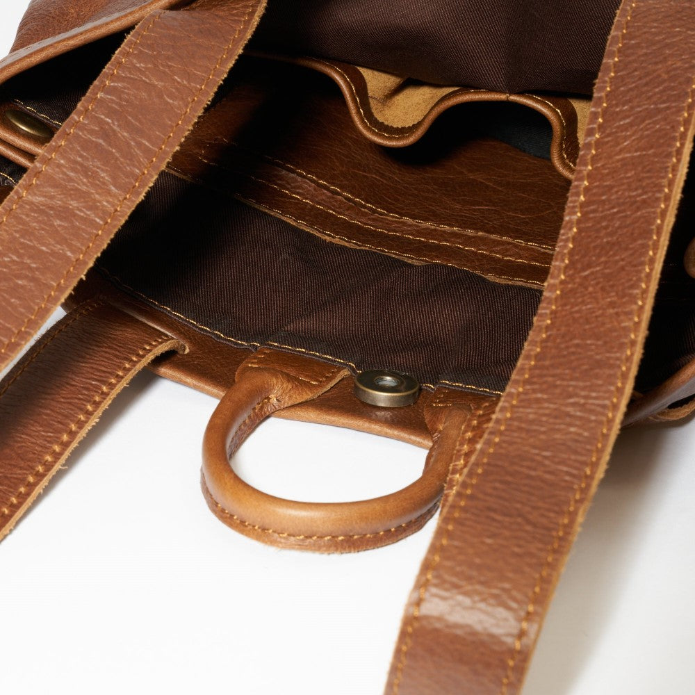 Interior view of Haley Backpack-Pecan