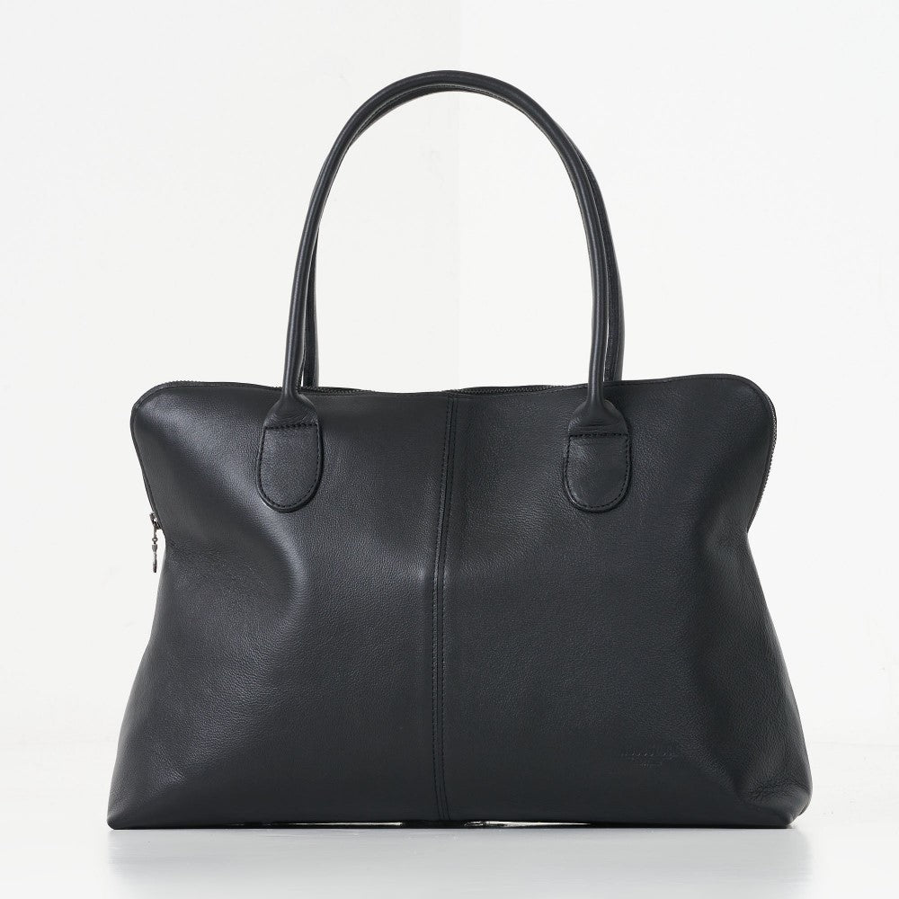 Black work discount tote with zipper