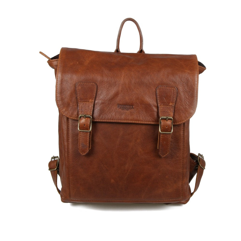 Front view of Peyton 15&quot; Laptop Backpack - Pecan