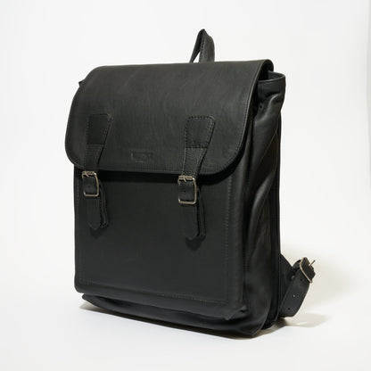 Front view of Peyton 15&quot; Laptop Backpack - Black