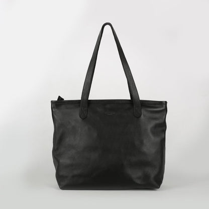 Exterior front view of Sierra Soft Tote Bag - Black