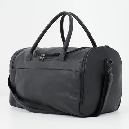 Weekender Duffel Bag with Waterproof Lining &amp; Sneaker Compartment - Woodstock Leather