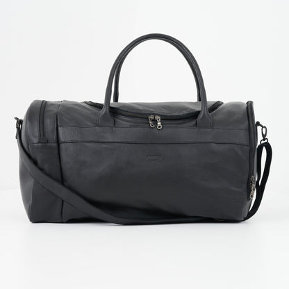 Weekender Duffel Bag with Waterproof Lining &amp; Sneaker Compartment - Woodstock Leather